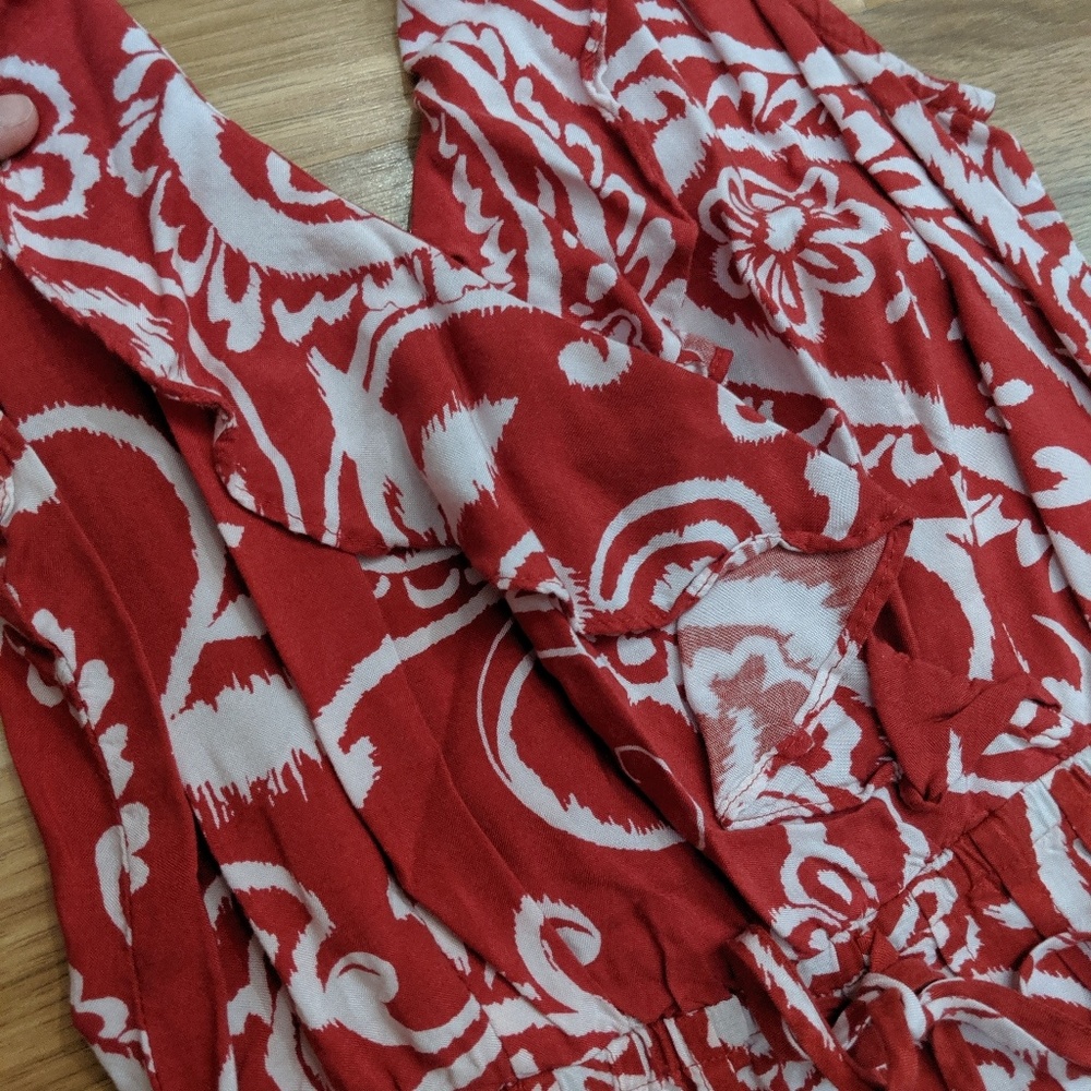 Elle Dress Size XS Burnt Orange/Red - Picture 5 of 6